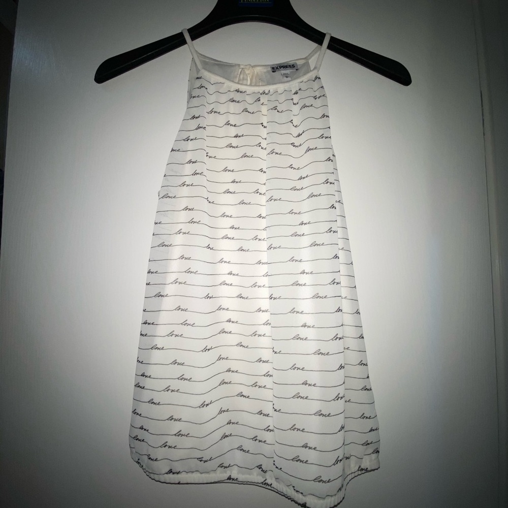 Express “love” tank top